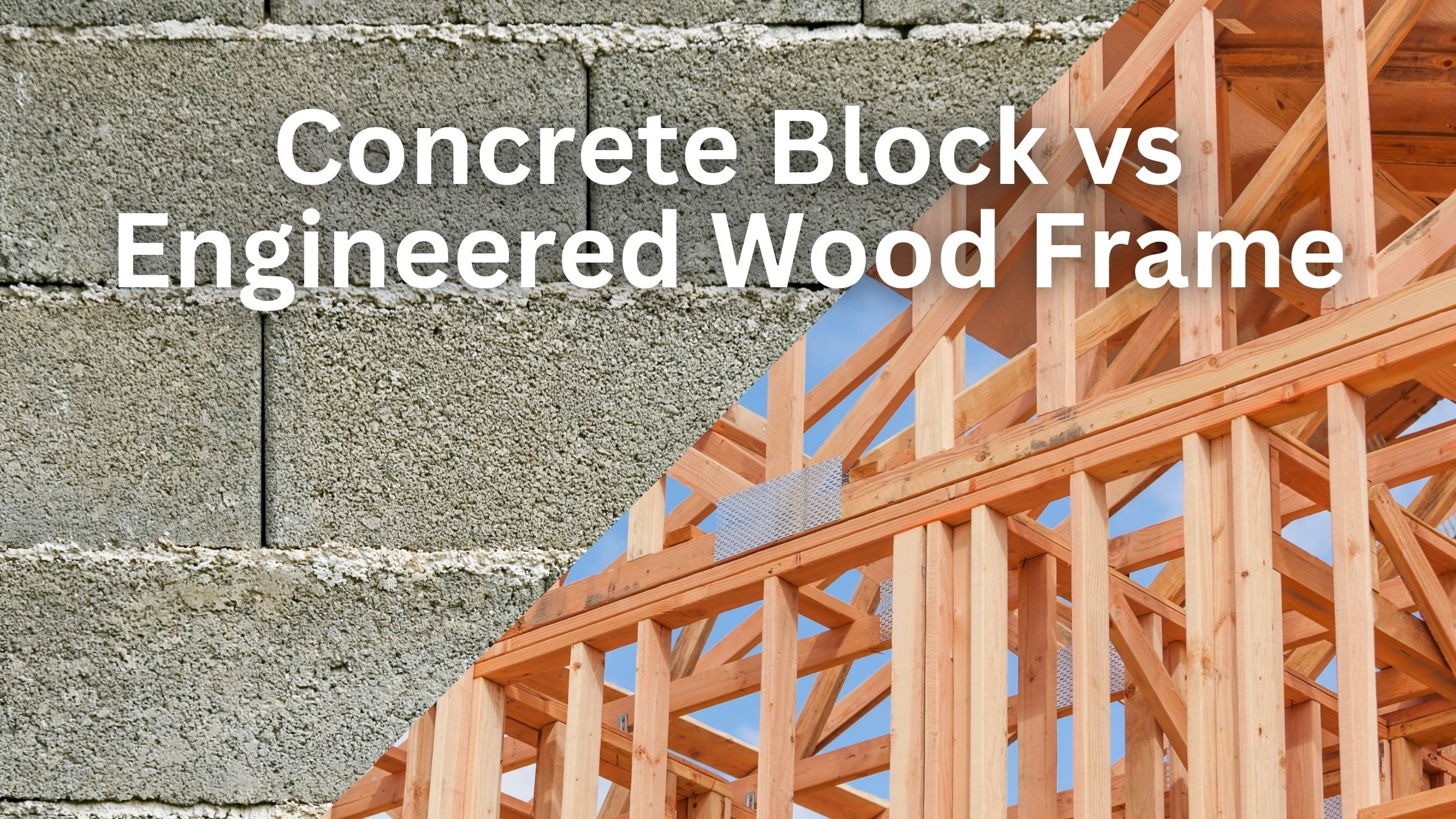 Concrete Block vs Engineered Wood Frame - Concrete Block vs Engineered Wood Frame