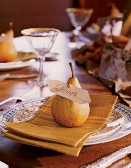 Spice Up Your Fall Feast - pear setting