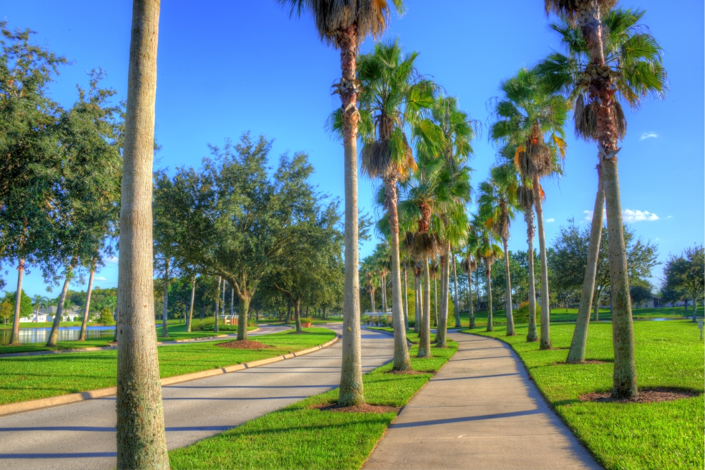 Walking and bike trails are favorites among active residents