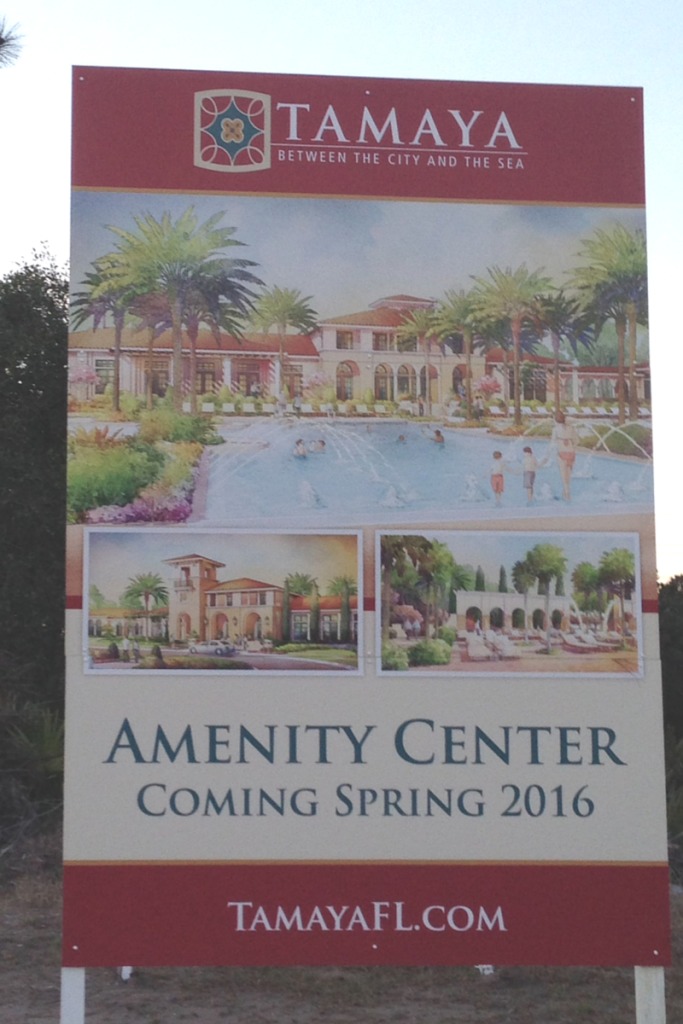 Tamaya Amenity Center sign blog