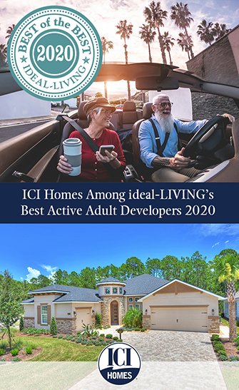 ICI Homes Among ideal-Living’s Best Active Adult Developers 2020