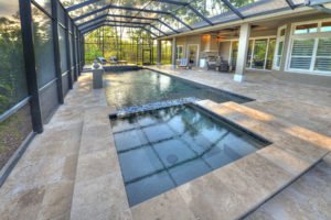 Brown's Landing Isabella model home swimming pool