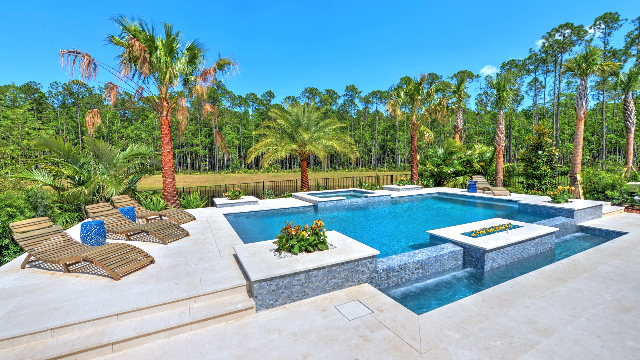 Pools in ICI Homes Model Homes